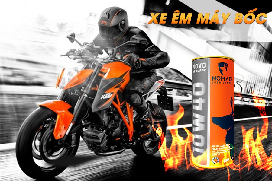 nhớt nomad xe bốc máy êm