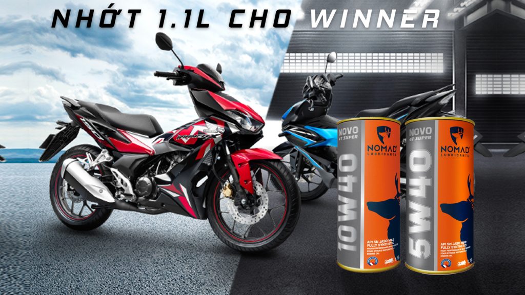 nhớt 1.1 lít cho winner