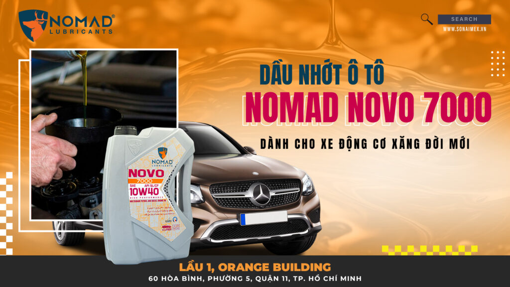 Dầu nhớt ô tô NOMAD NOVO 7000 dành cho xe động cơ xăng đời mới 