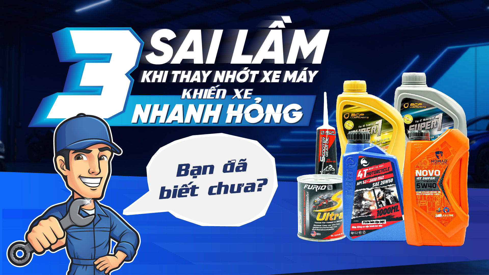 3 sai lầm khi thay nhớt xe máy khiến xe nhanh hỏng
