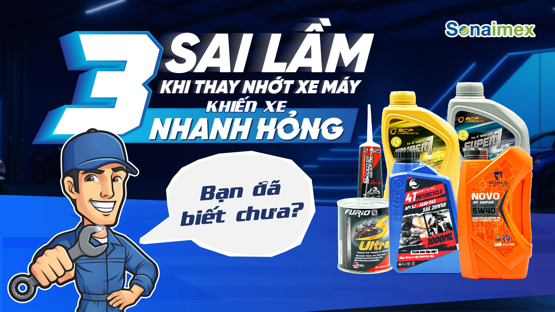3 sai lầm khi thay nhớt xe máy khiến xe nhanh hỏng