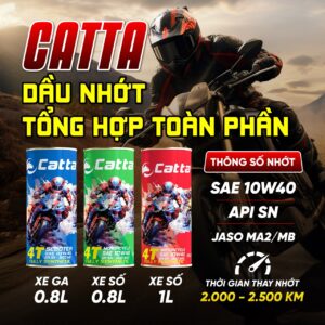 Dầu nhớt tổng hợp tàon phần Catta