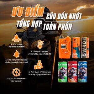 Ưu điểm dầu nhớt tổng hợp toàn phần