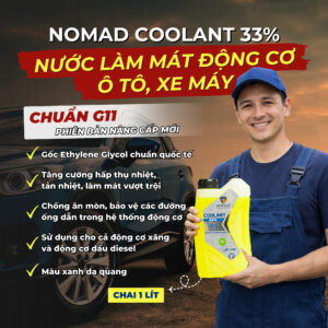 nước làm mát động cơ ô tô xe máy nomad chai 1 lít